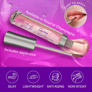 A Touch of Health - Moisturizing Plumping Lip Gloss - Clear-Rose
