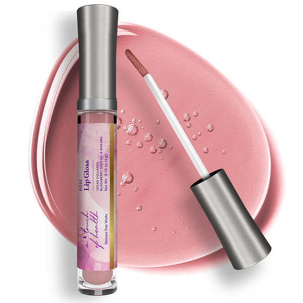 A Touch of Health - Moisturizing Plumping Lip Gloss - Clear-Rose